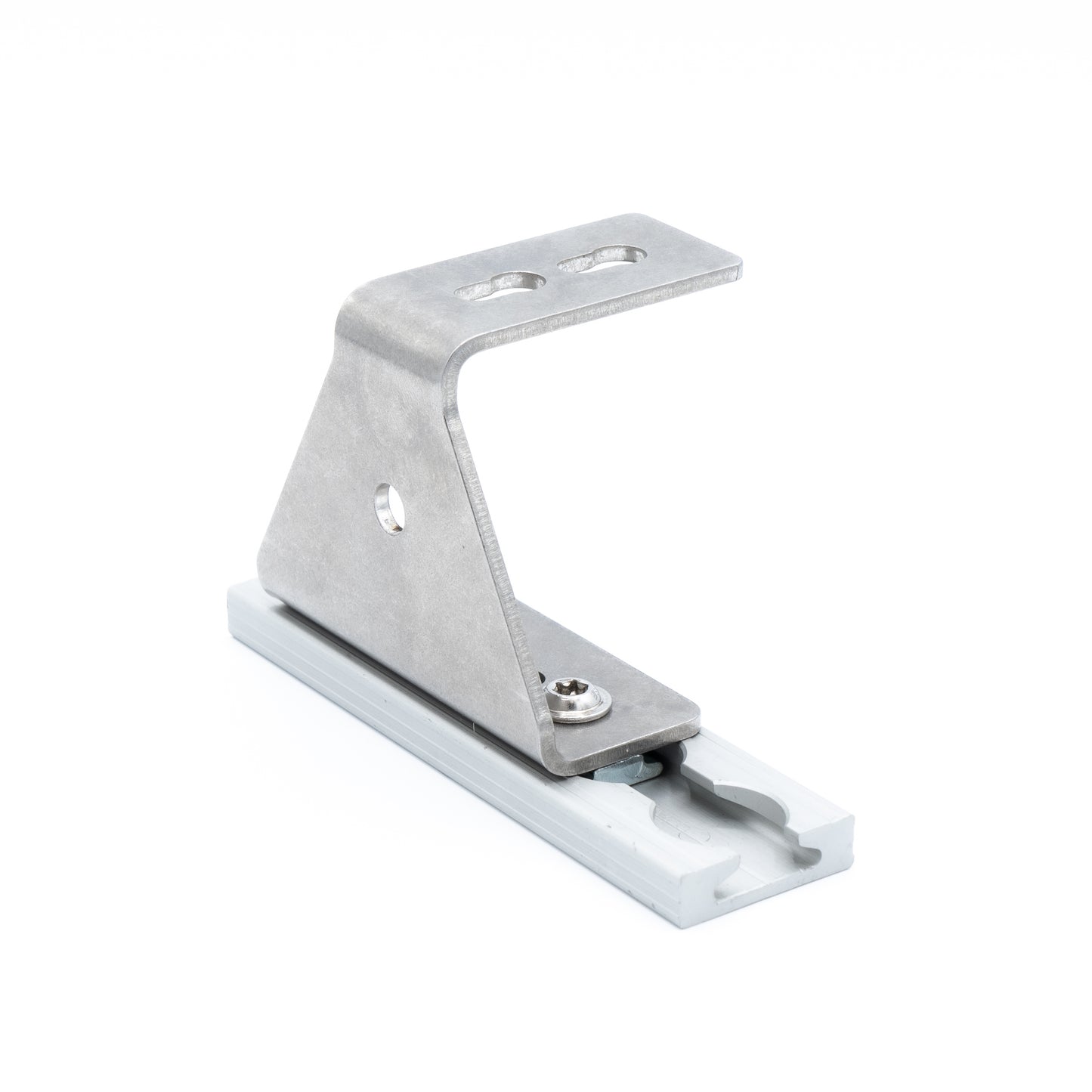 Edelstahl Winkel für Airlineschiene – 65 mm / 90°