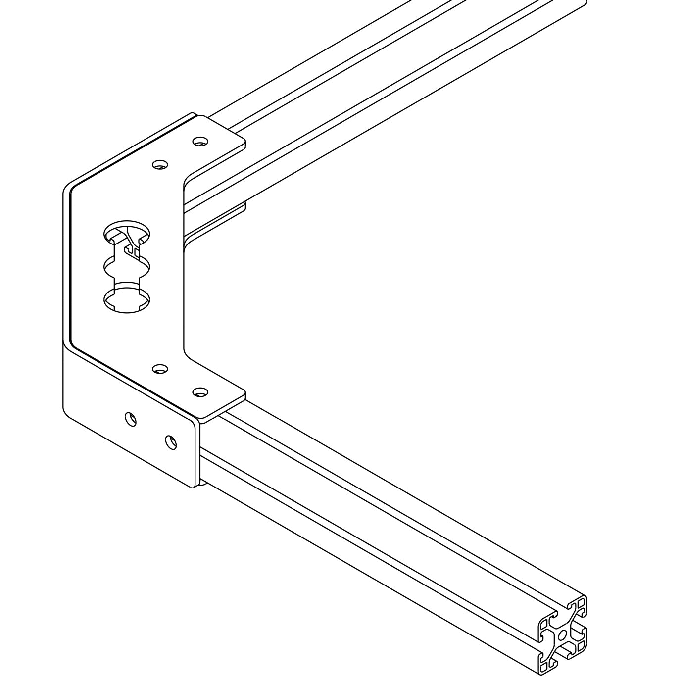 Eckverbinder LIGHT für 30x30 Aluprofile