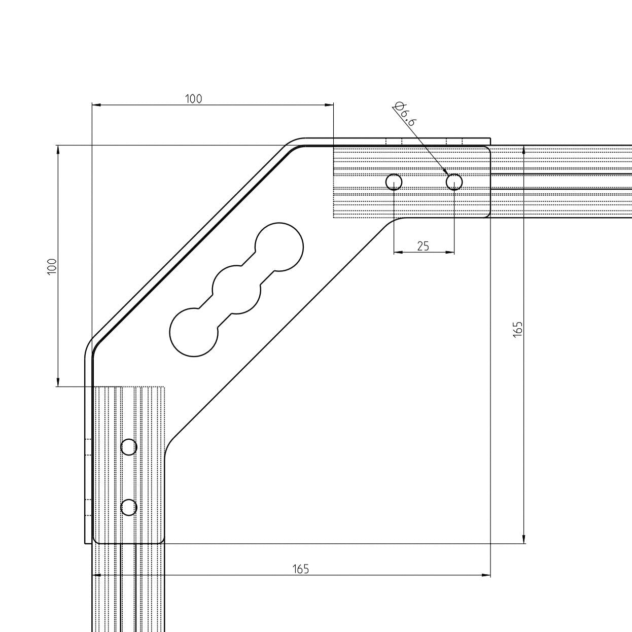 Eckverbinder LIGHT für 40x40 Aluprofile