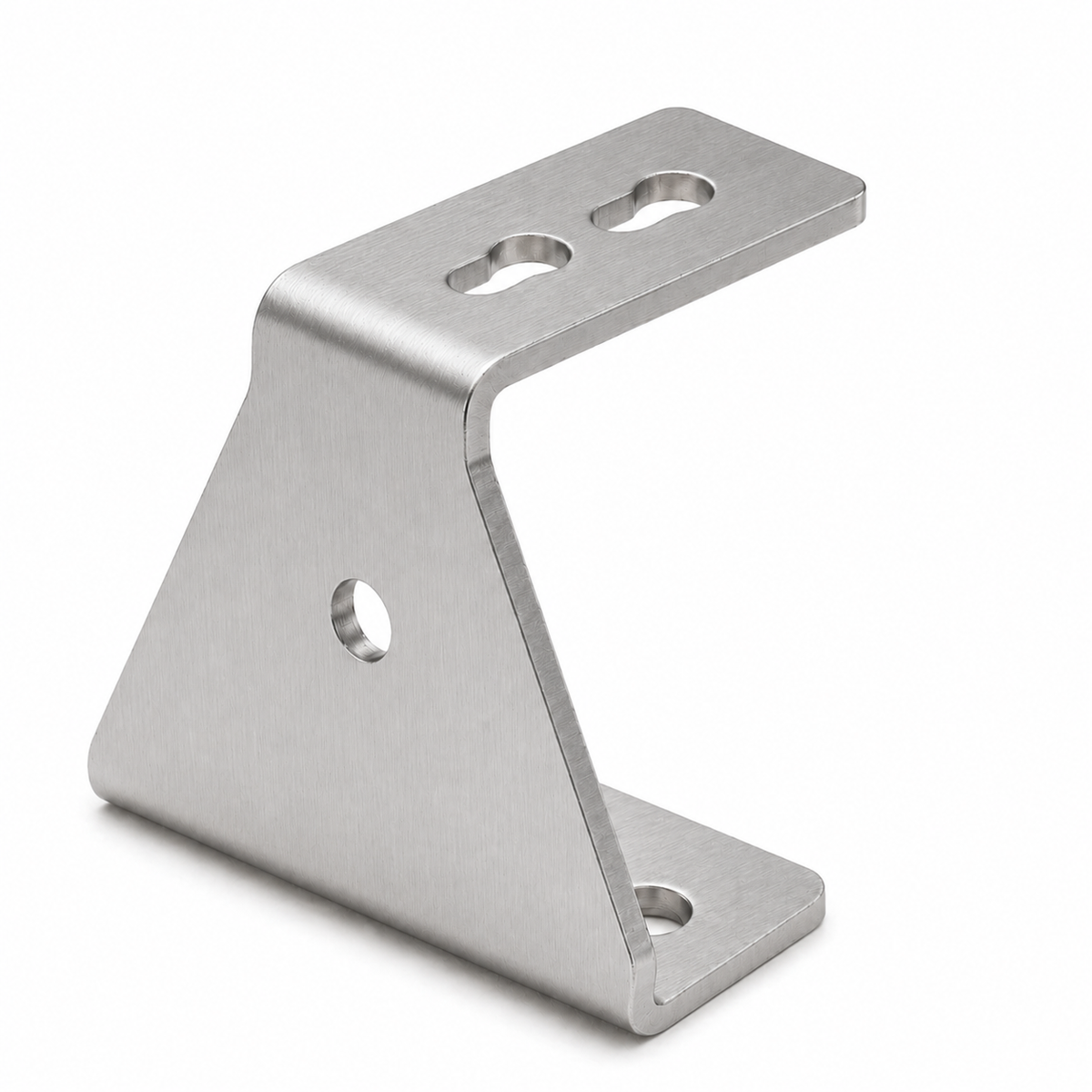 Edelstahl Winkel für Airlineschiene – 75 mm / 90°
