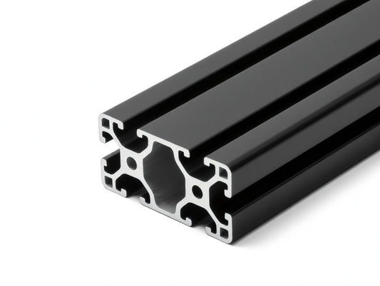 Aluminiumprofil schwarz 60x30 Nut 6 I-Typ