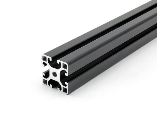 Aluminiumprofil schwarz 40x40 Nut 8 I-Typ