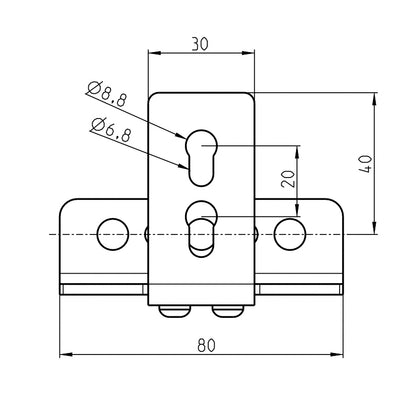 VW T5/ T6/ T6.1 Haltewinkel für Dachträger