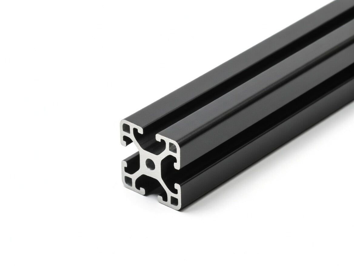 Aluminiumprofil schwarz 30x30 Nut 6 I-Typ schwarz