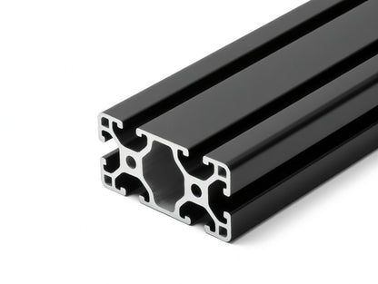 Aluminiumprofil schwarz 60x30 Nut 6 I-Typ schwarz