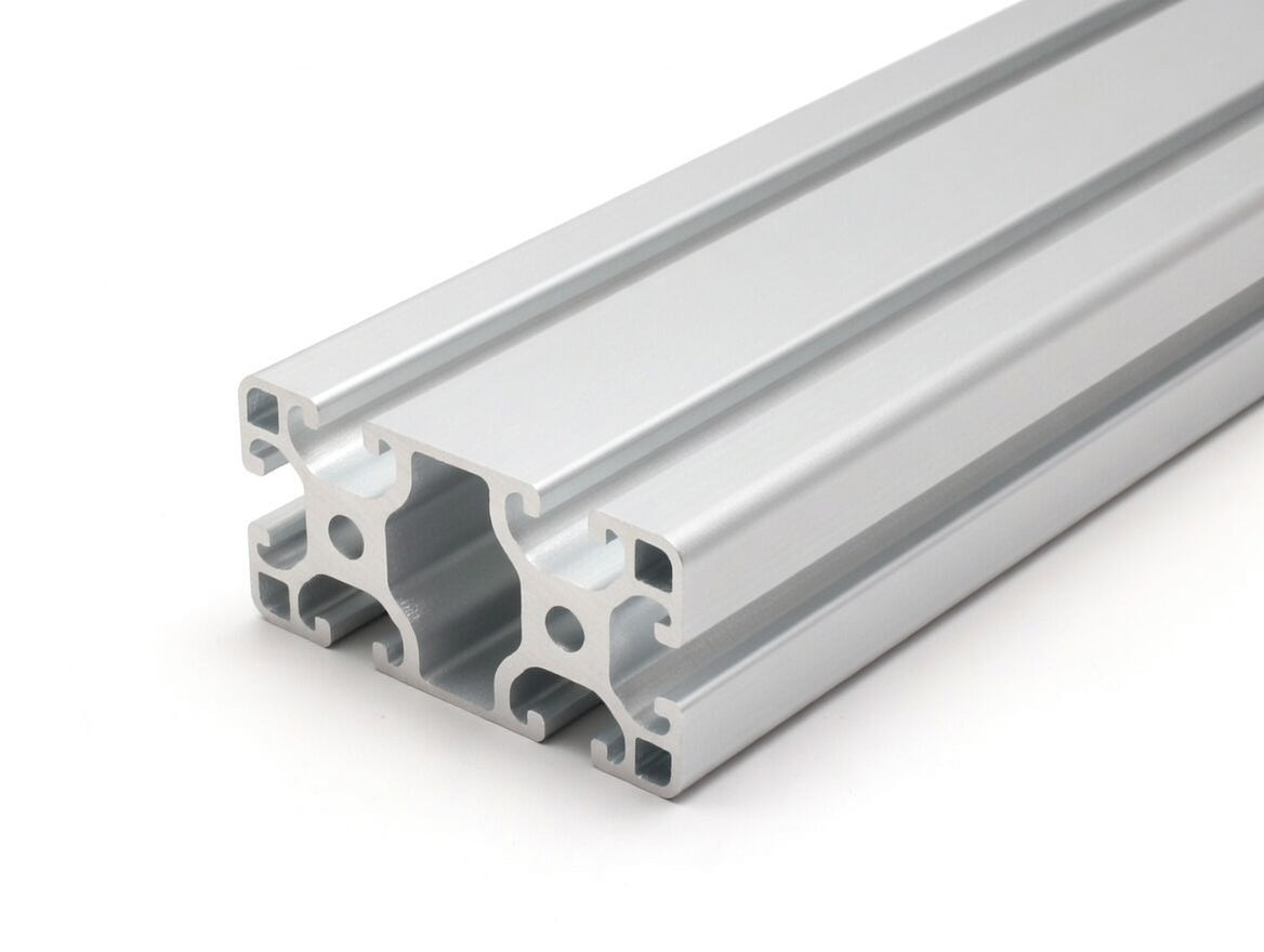 Aluprofil 80x40 Nut 8 I-Typ silber