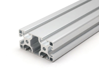 Aluprofil 80x40 Nut 8 I-Typ silber