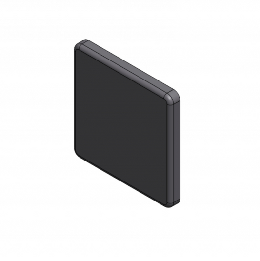 Aluprofil Abdeckkappe 40x40 Nut 8 I-Typ schwarz