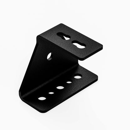 Edelstahl Winkel für Airlineschiene schwarz – 65 mm / 90°