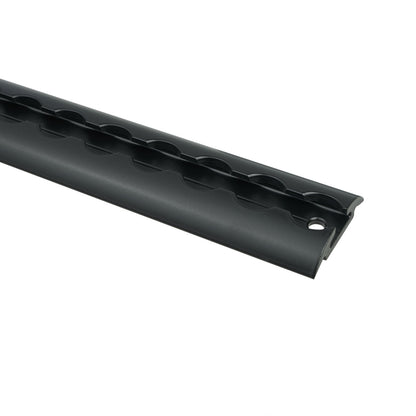Airlineschiene halbrund 2000 mm schwarz