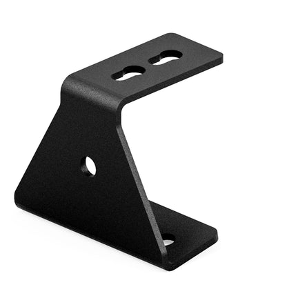 Edelstahl Winkel für Airlineschiene schwarz – Dachträger Halterung 65–100 mm