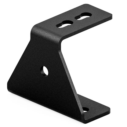 Edelstahl Winkel für Airlineschiene schwarz – 65 mm / 90°