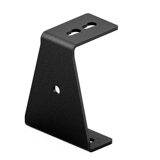 Edelstahl Winkel für Airlineschiene schwarz – 100 mm / 90°