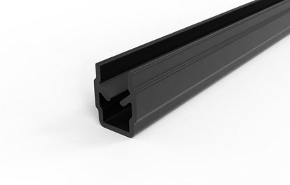 Abdeckprofil Nut 8 I-Typ schwarz 2000mm