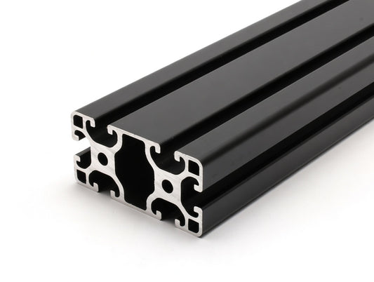 Aluminiumprofil schwarz 80x40 Nut 8 I-Typ